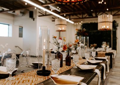 modern wedding place settings